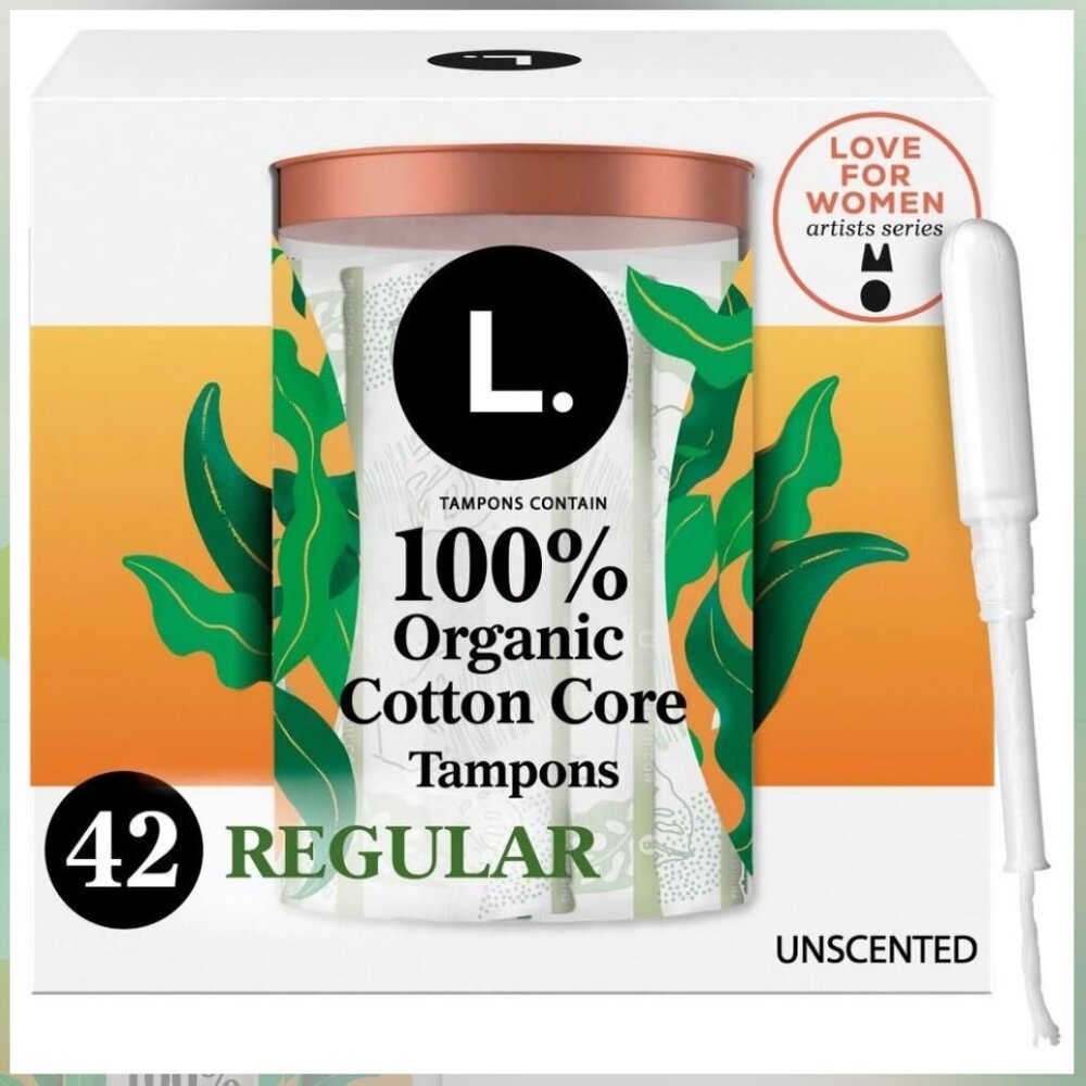 L. Organic Cotton Full Size Refill Tampons - Regular - 42ct